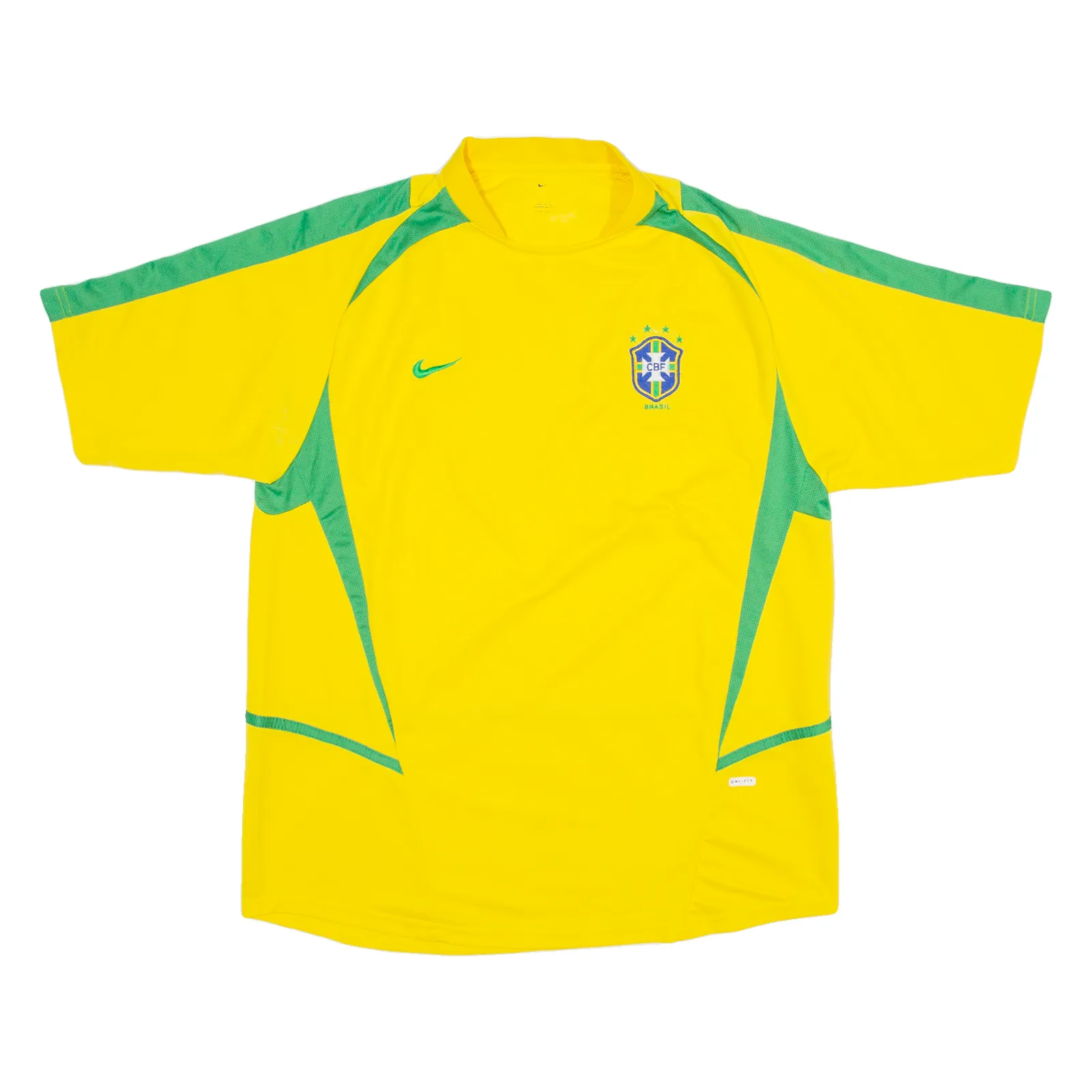 NIKE CBF Brazil Mens Football Shirt Jersey Yellow M