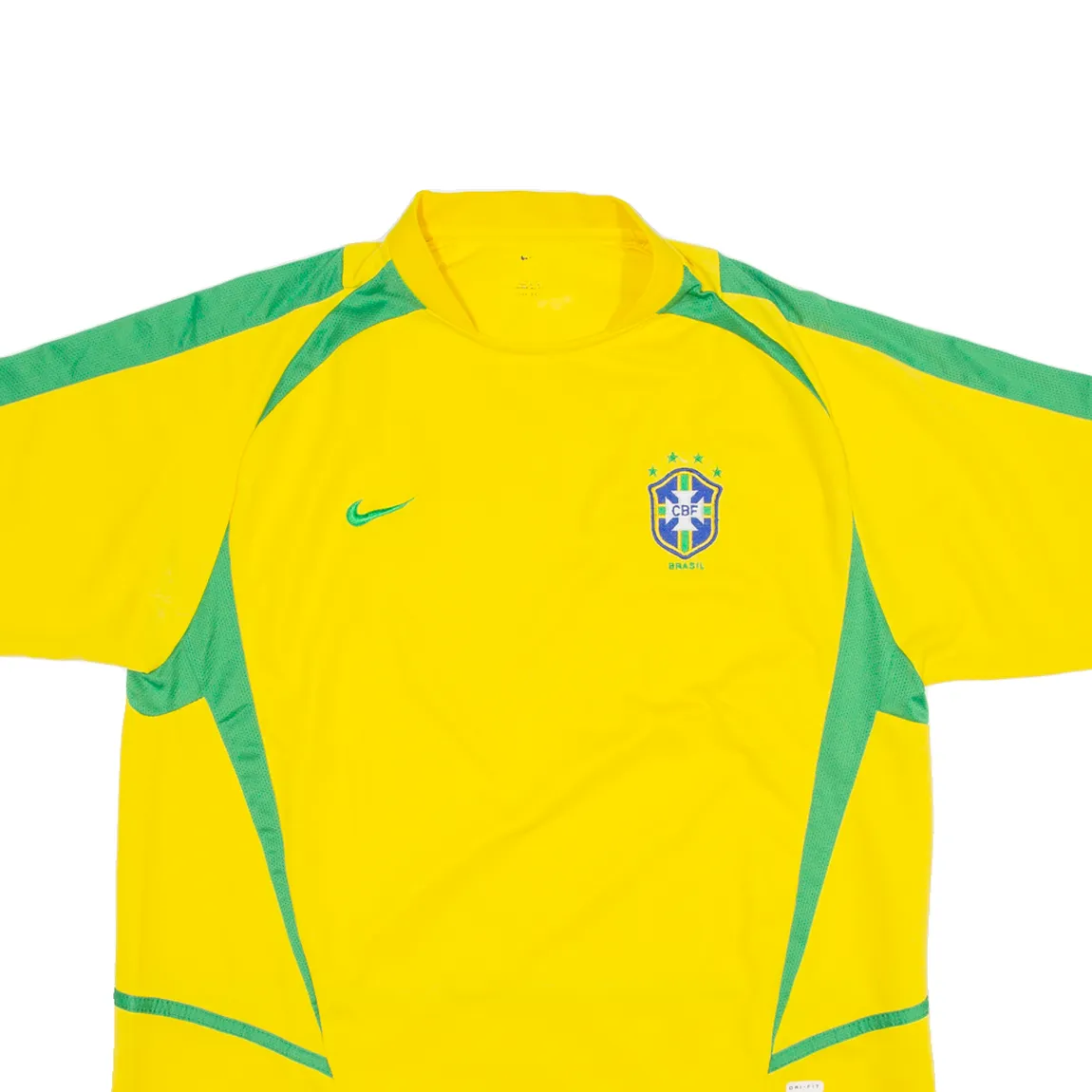 NIKE CBF Brazil Mens Football Shirt Jersey Yellow M