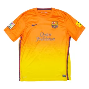 NIKE FC Barcelona Mens Football Shirt Jersey Orange L