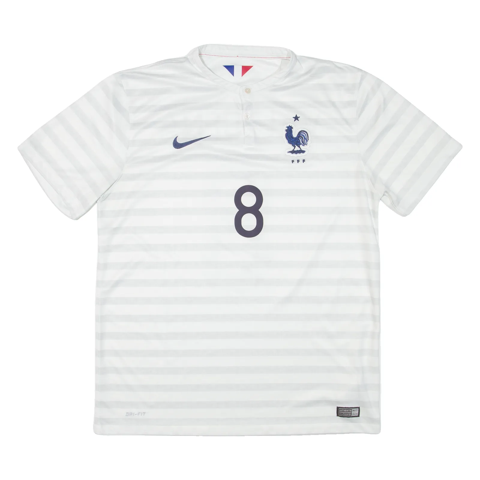 NIKE France National Team Valbuena Mens Football Shirt Jersey White L