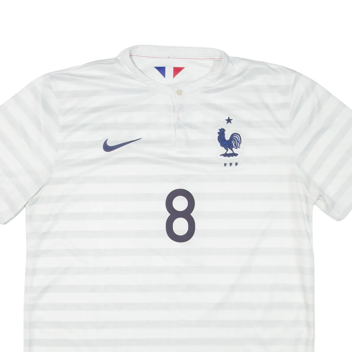 NIKE France National Team Valbuena Mens Football Shirt Jersey White L