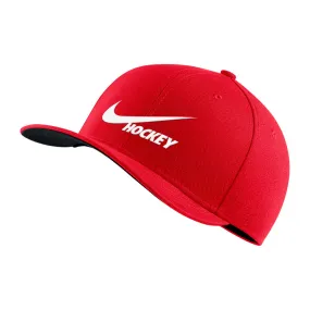 NIKE HOCKEY DRI-FIT SWOOSH RED FLEX HAT