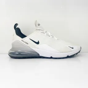 Nike Mens Air Max 270 CK6483-102 White Golf Cleats Shoes Size 14