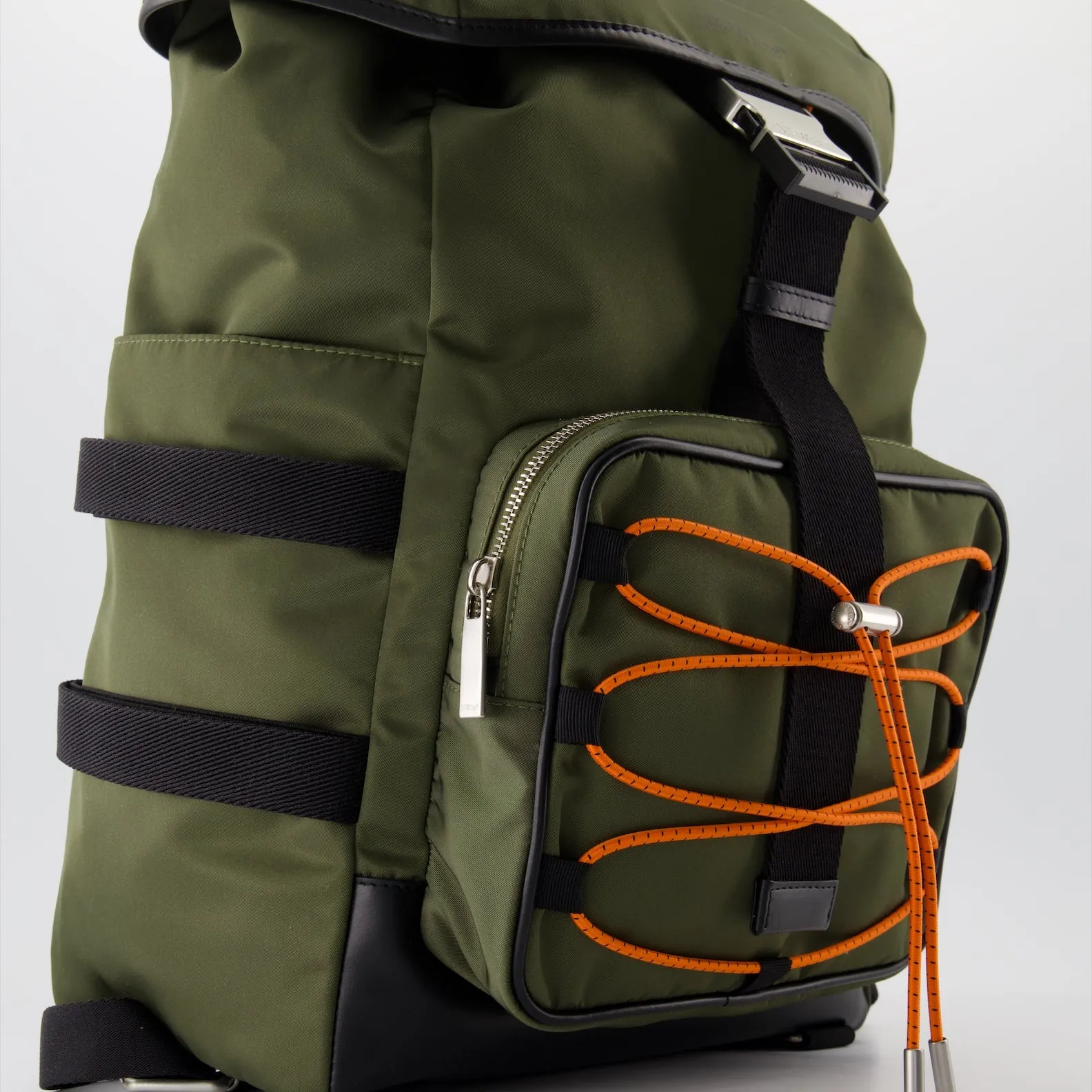 Nylon Courrier Backpack