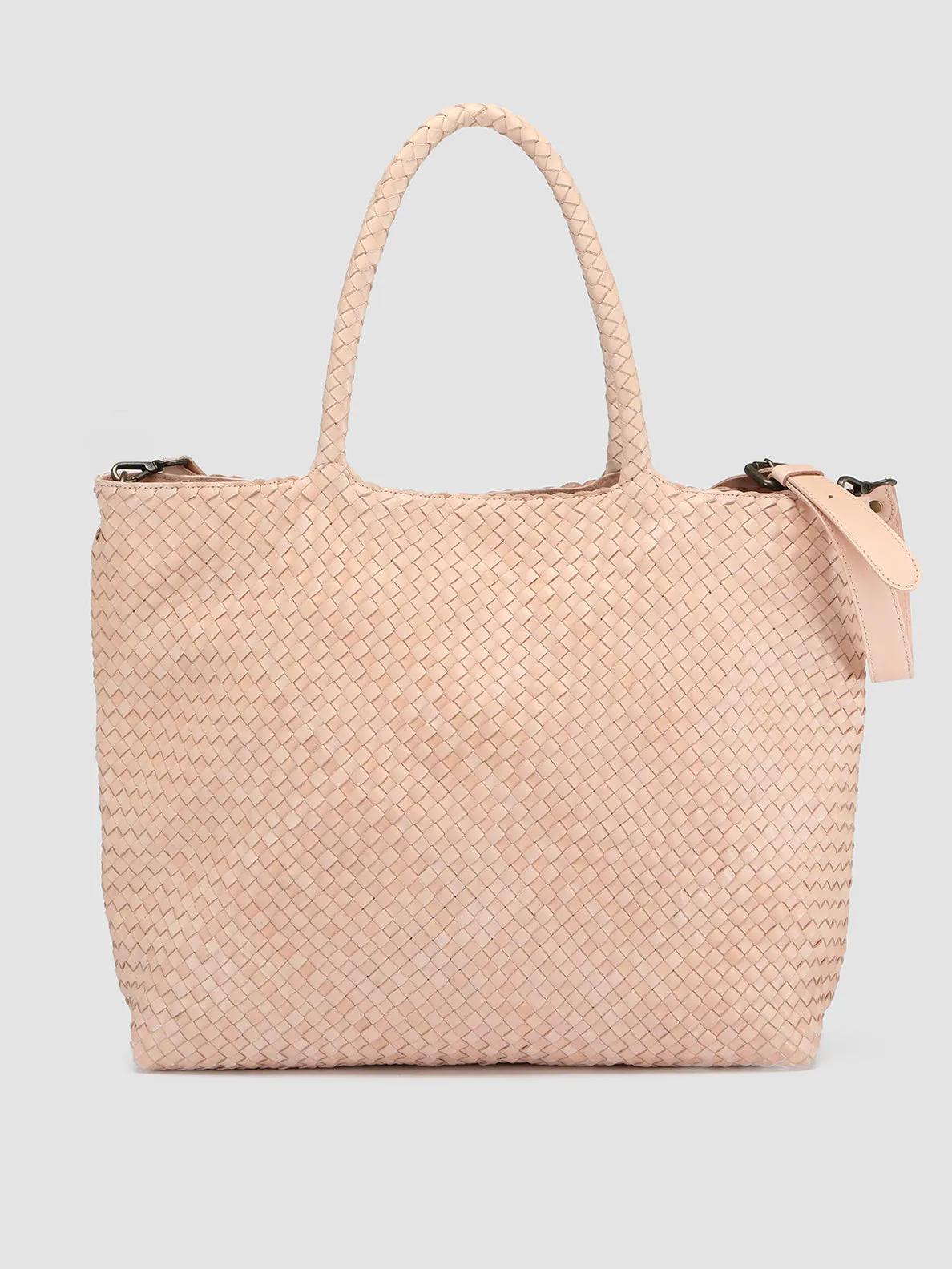 OC CLASS 35 Woven - Rose Woven Leather Shoulder Bag