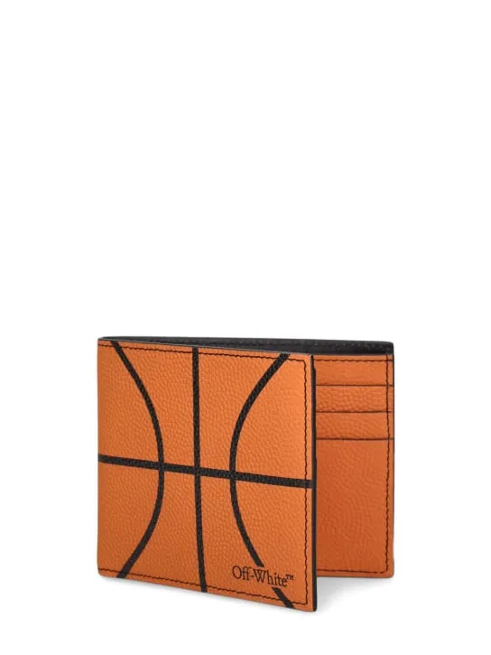 Off-White   Basketball classic leather bifold wallet 