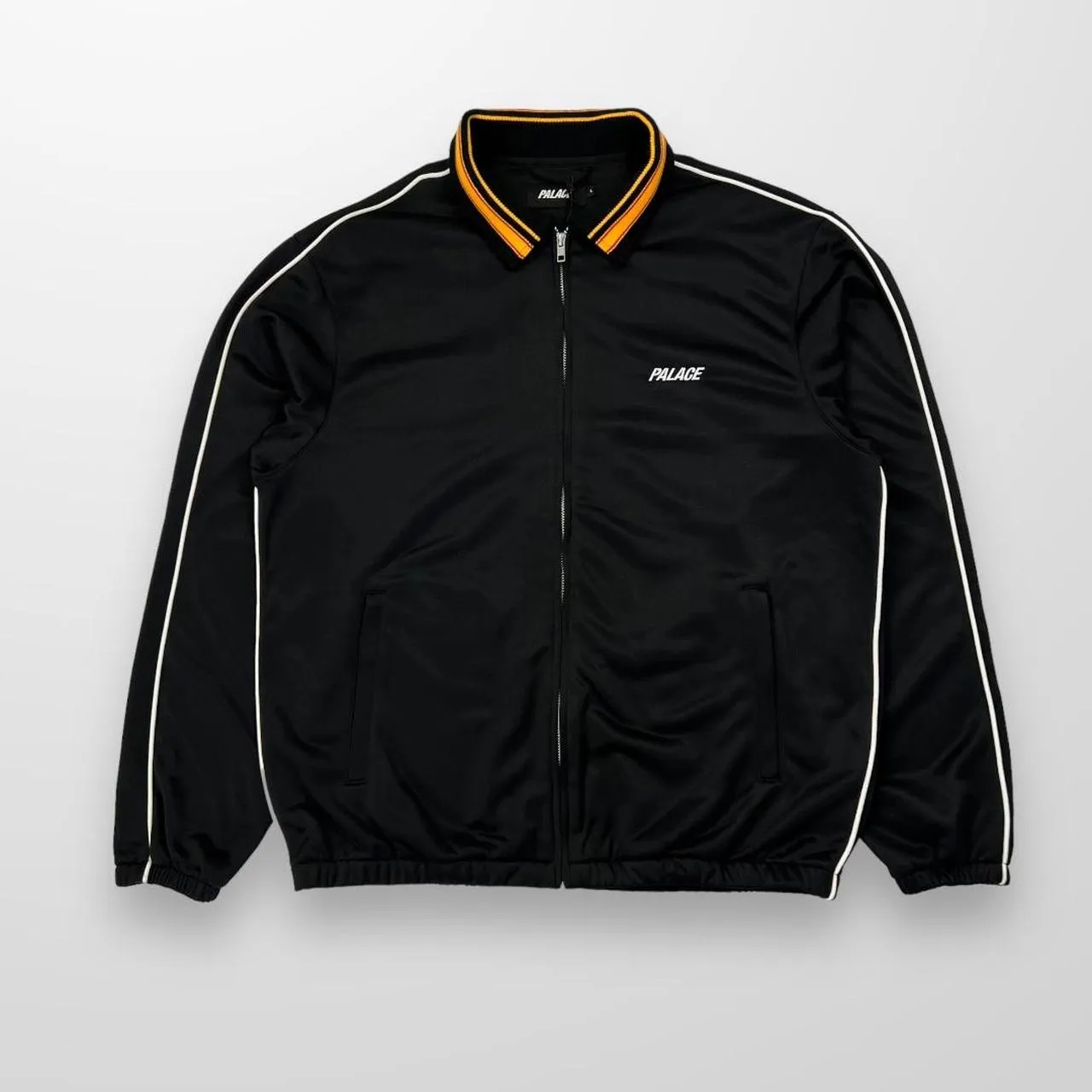 Palace Ultra Relax Track Jacket In Black & Yellow