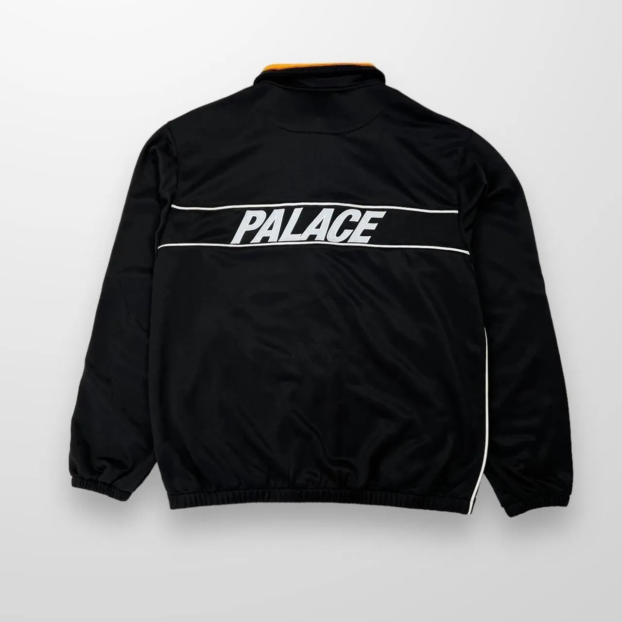 Palace Ultra Relax Track Jacket In Black & Yellow