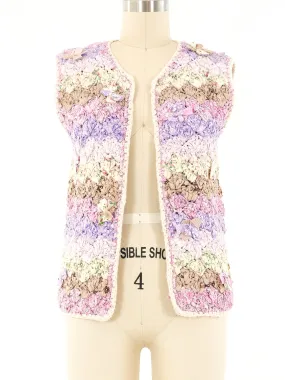 Pastel Rag Knit Vest