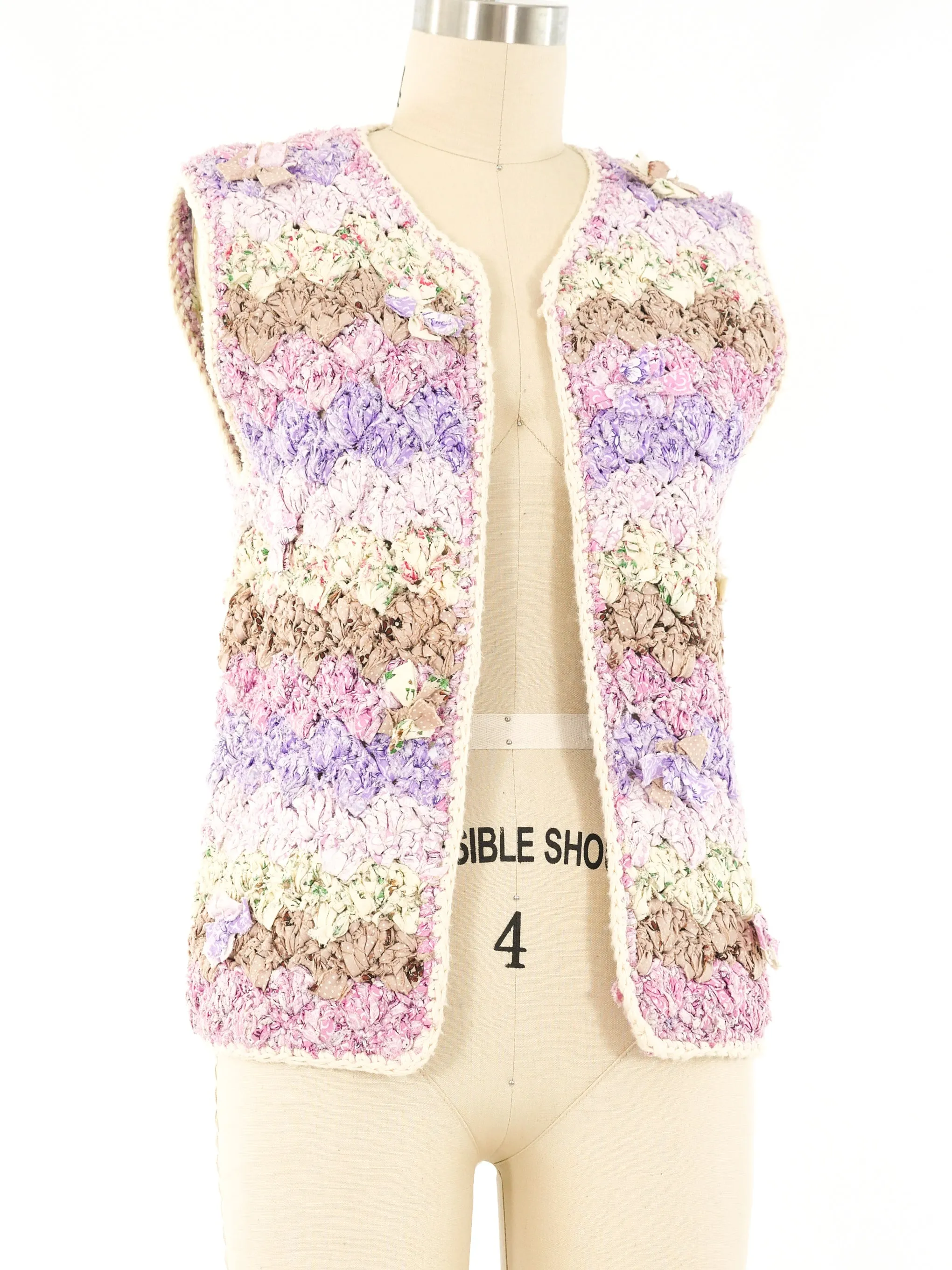 Pastel Rag Knit Vest