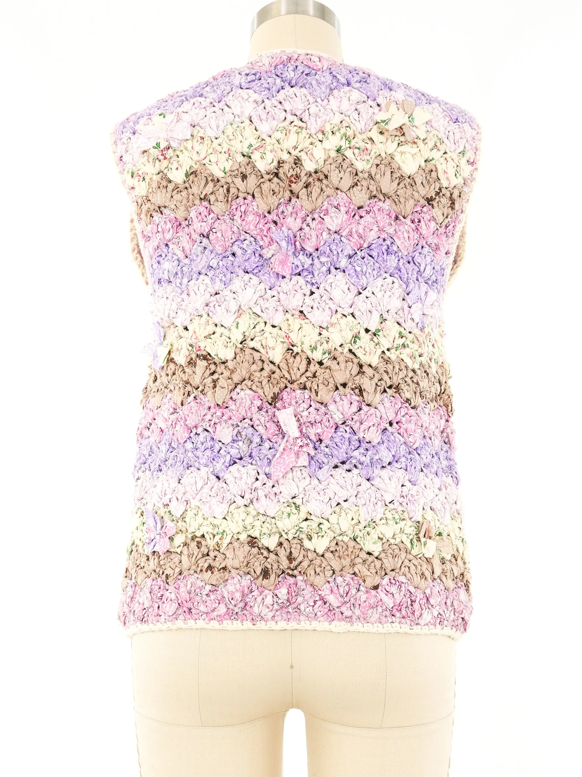 Pastel Rag Knit Vest