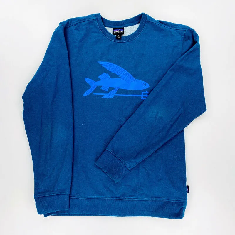 Patagonia Flying Fish Sweatshirt - Second Hand Hoodie - Men's - Blue - M | Hardloop