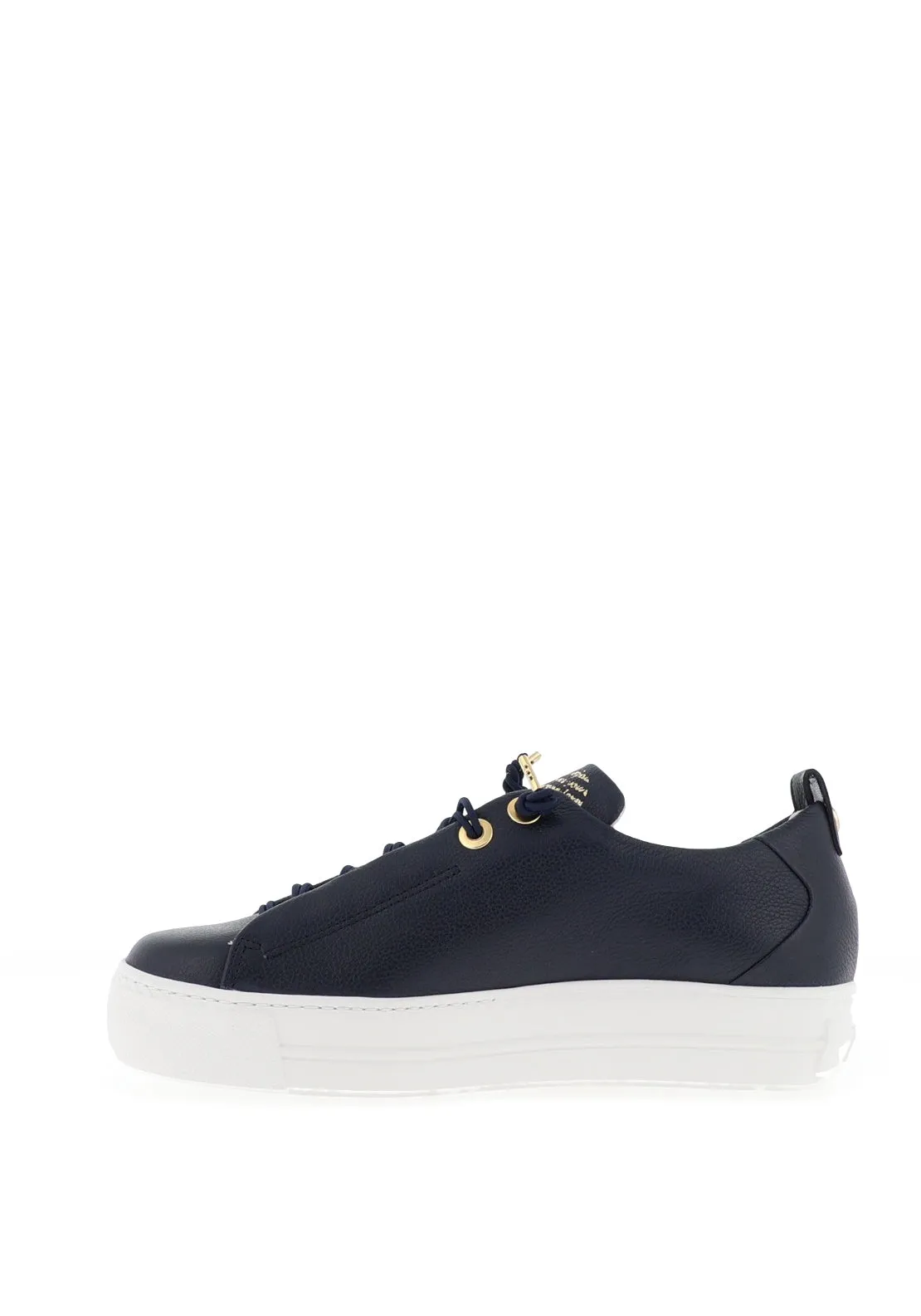 Paul Green Leather Elasticated Lace Trainers, Navy