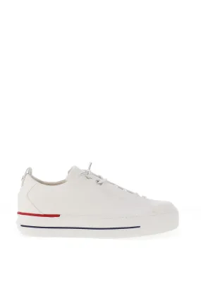 Paul Green Leather Elasticated Lace Trainers, White