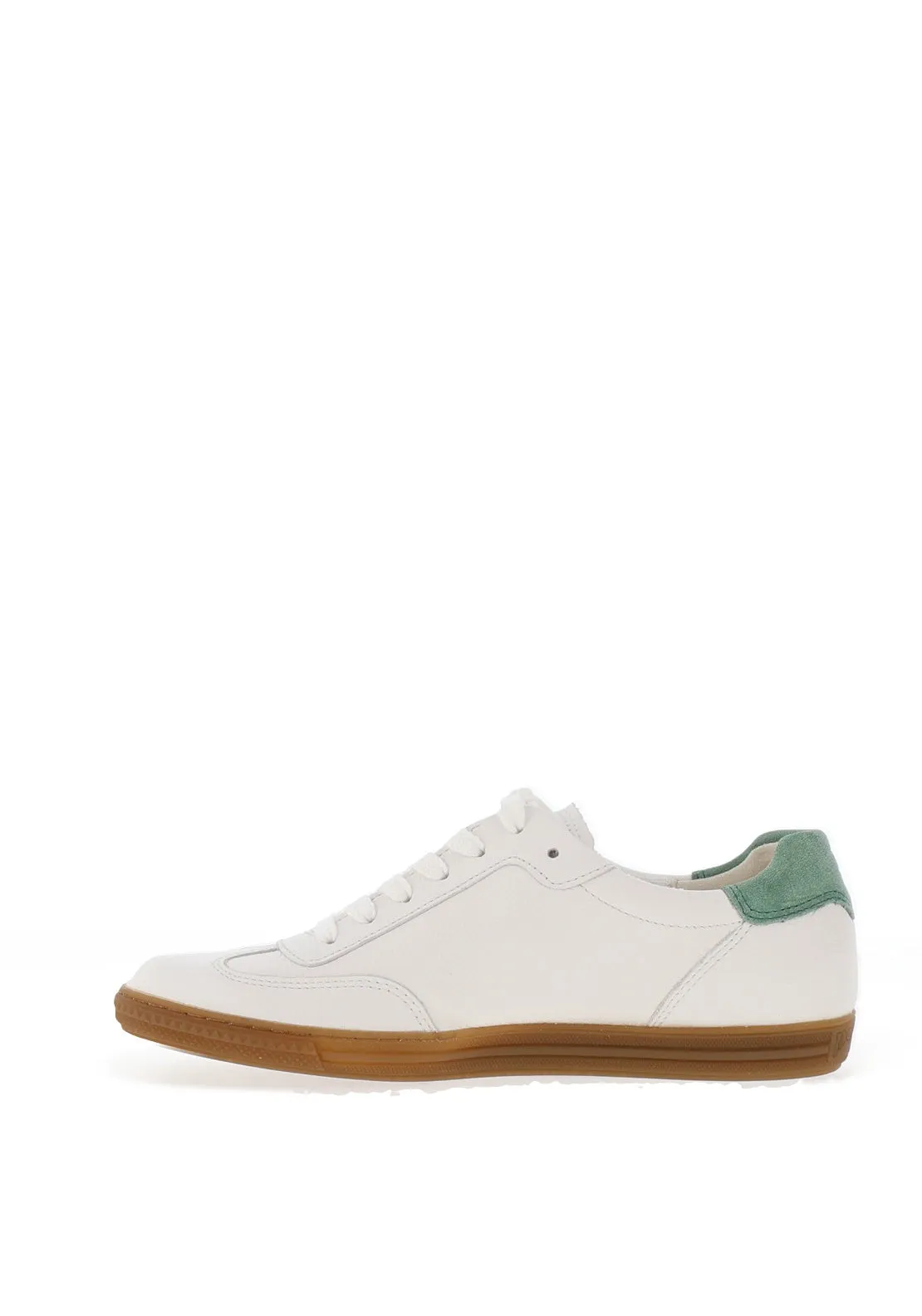 Paul Green Leather Lace Up Trainers, White