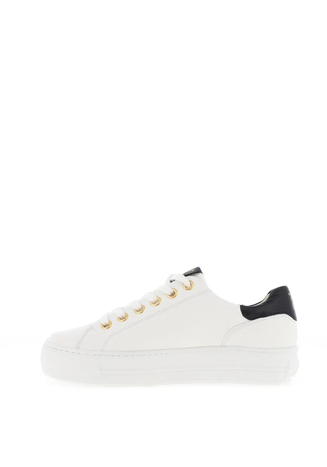 Paul Green Leather Platform Trainers, White