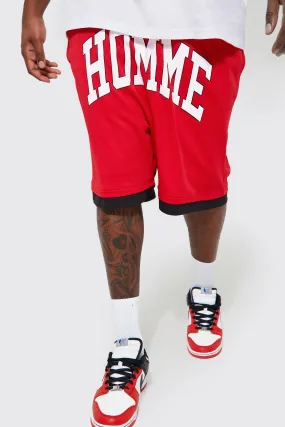 Plus Drop Crotch Mesh Basketball Short