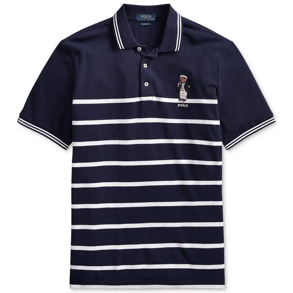 POLO RALPH LAUREN Classic-Fit Captain Bear Polo Shirt, Cruise Navy