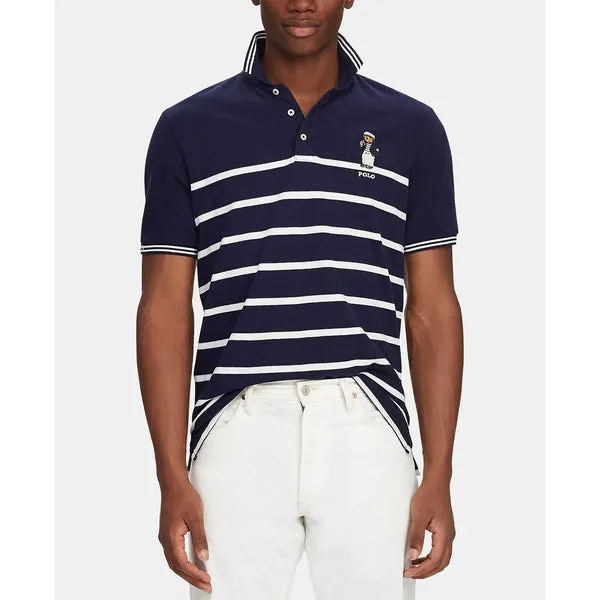 POLO RALPH LAUREN Classic-Fit Captain Bear Polo Shirt, Cruise Navy