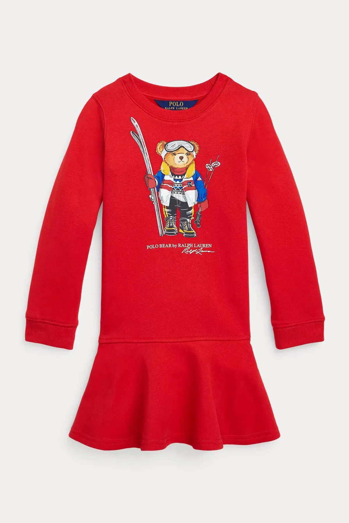 Polo Ralph Lauren Kids 2-4 Ya Kz ocuk Polo Bear Sweatshirt Elbise