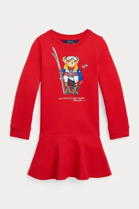 Polo Ralph Lauren Kids 2-4 Ya Kz ocuk Polo Bear Sweatshirt Elbise