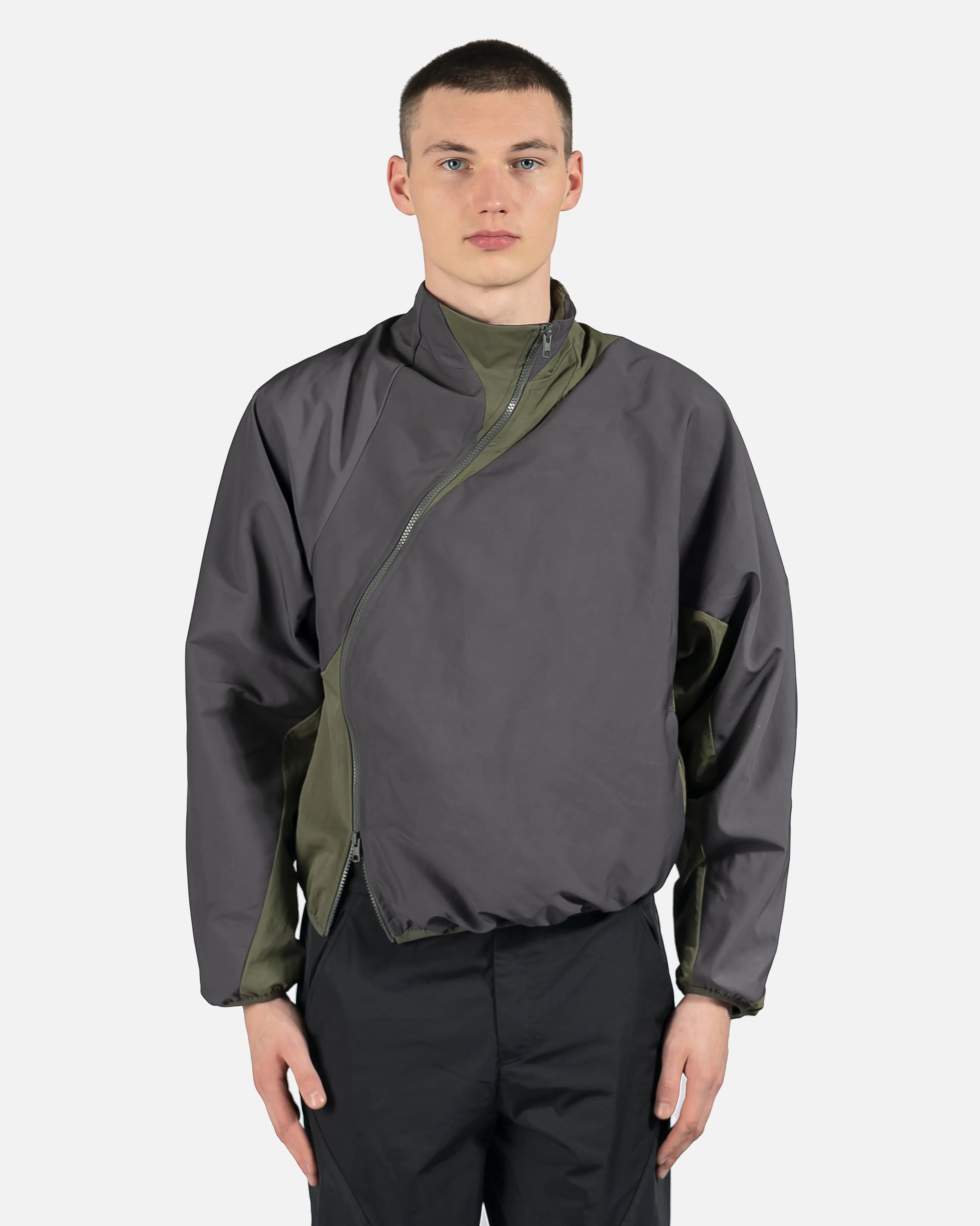 POST ARCHIVE FACTION (P.A.F) 4.0+ Technical Jacket Right in Olive Green