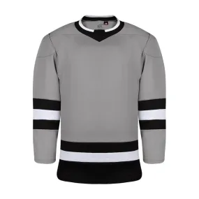 Premium League Hockey Jersey: Grey/Black/White