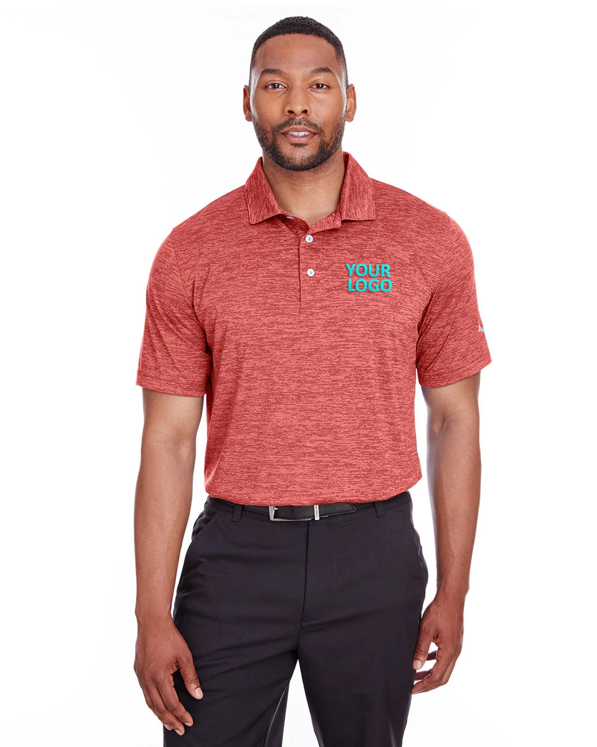 Puma Golf Men's Icon Heather Polo, High Risk Red