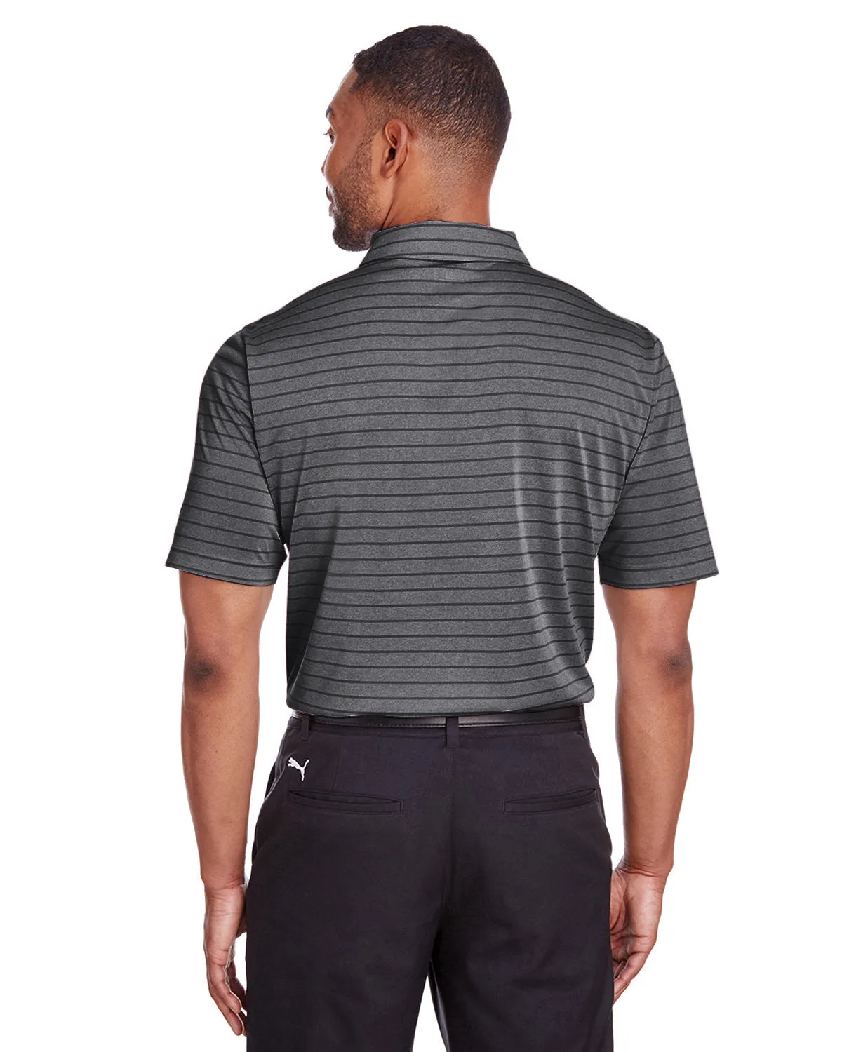 Puma Golf Men's Rotation Stripe Polo, Puma Black