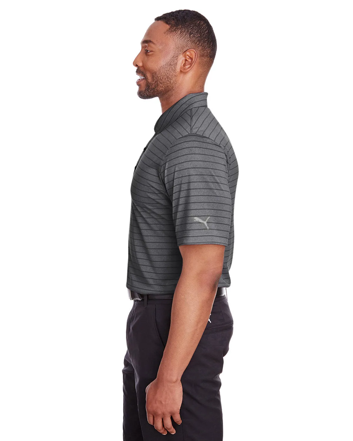 Puma Golf Men's Rotation Stripe Polo, Puma Black