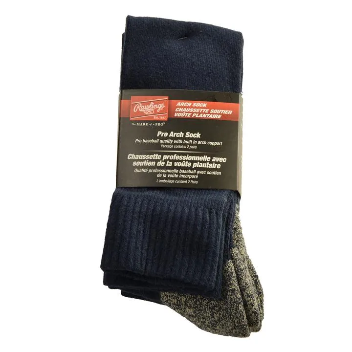 Rawlings Pro Arch Baseball Socks - 2 Pack