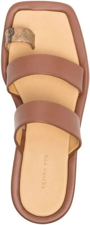 Rejina Pyo Larissa 10mm flat sandals Brown