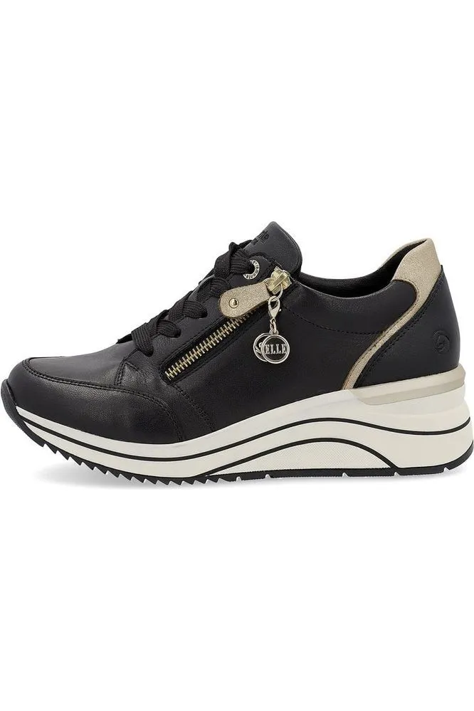 Remonte D0T03-01 Ladies trainers in Black