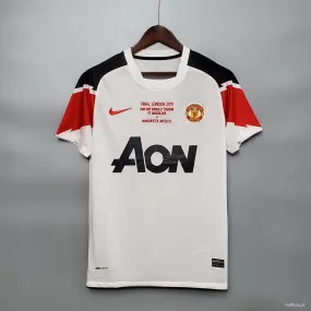 Retro 10/11 Manchester United in the Champions League version away Soccer Jersey