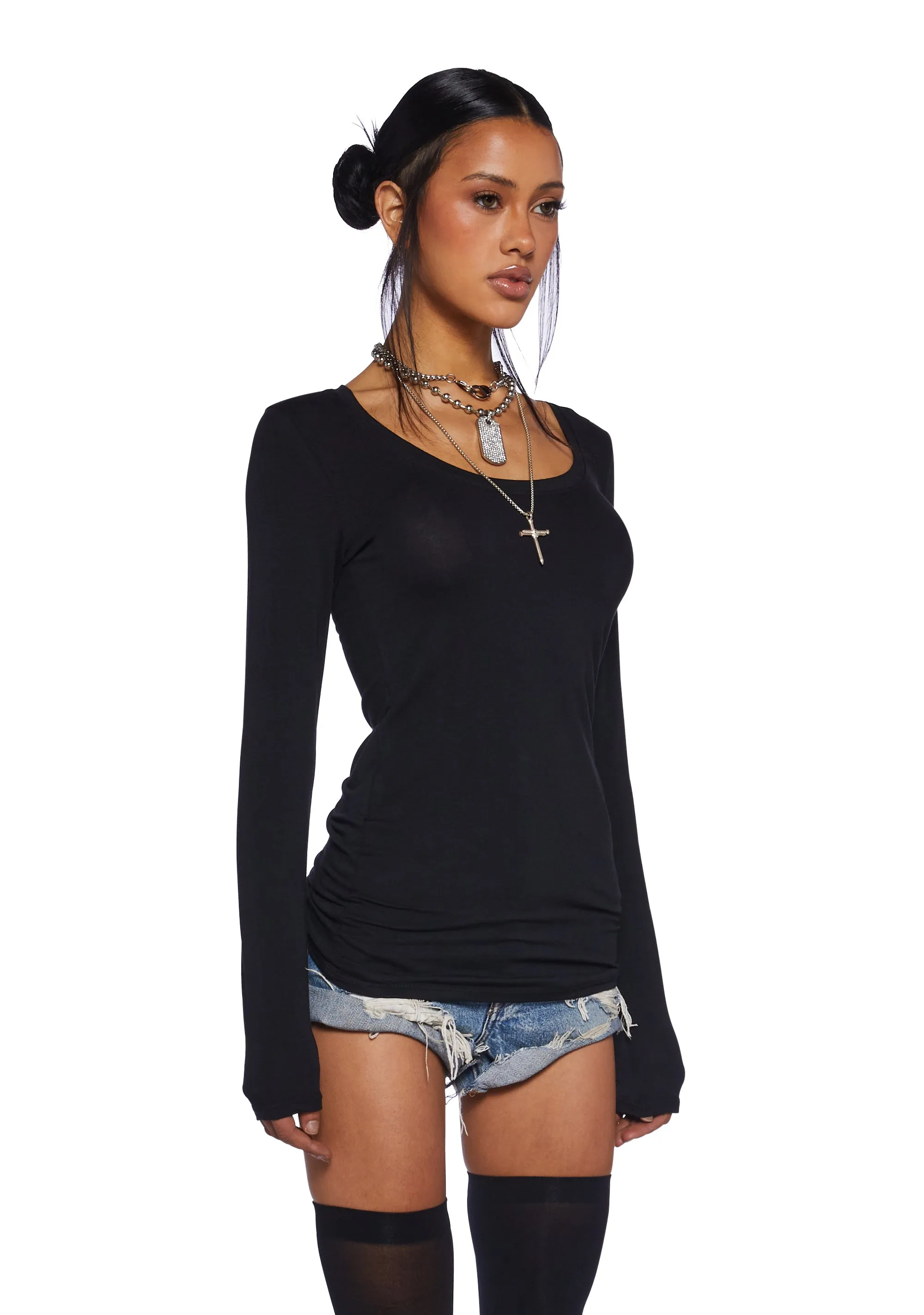 RJ Baseball Cropped Shirt-