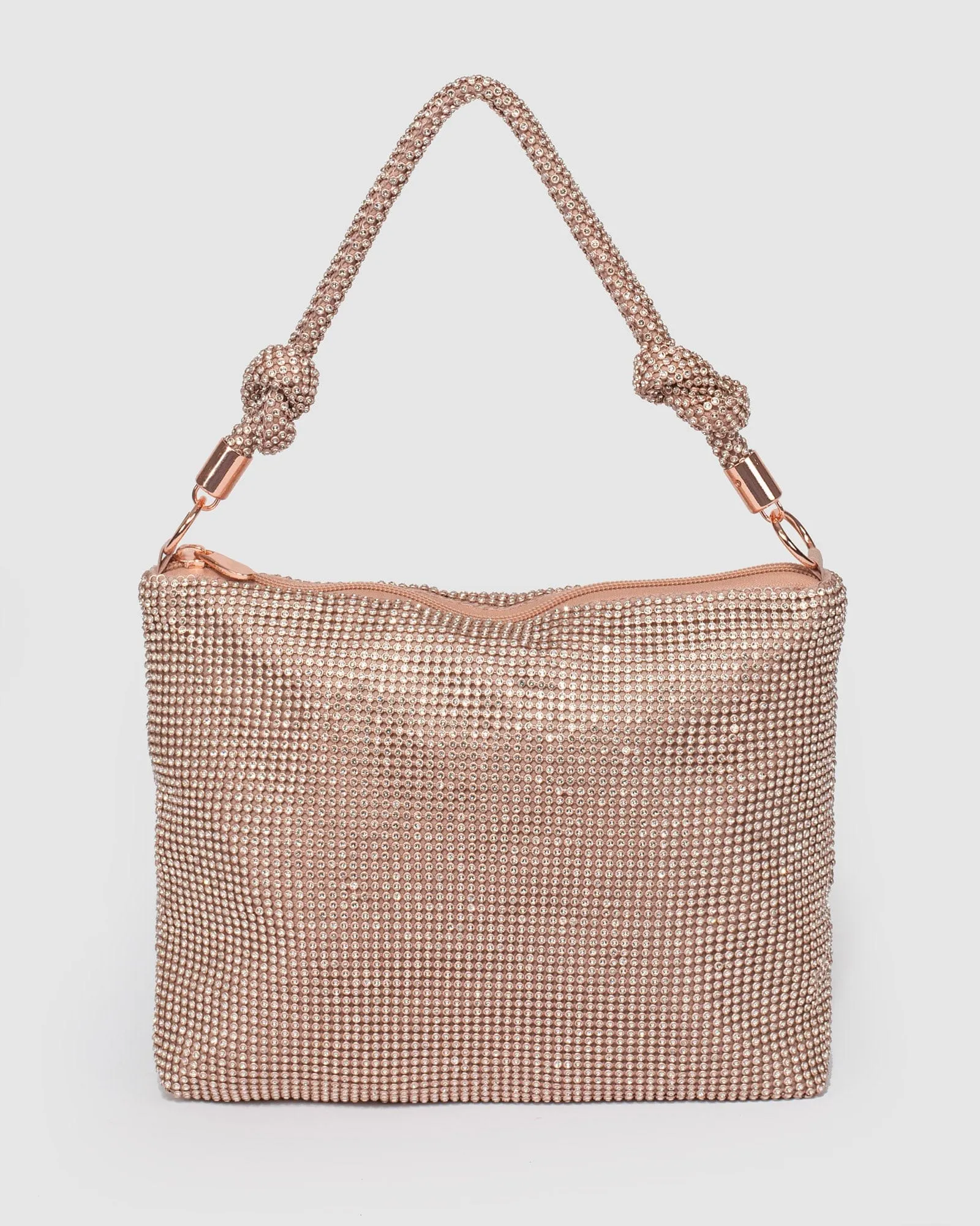 Rose Gold Rosanna Crystal Clutch Bag