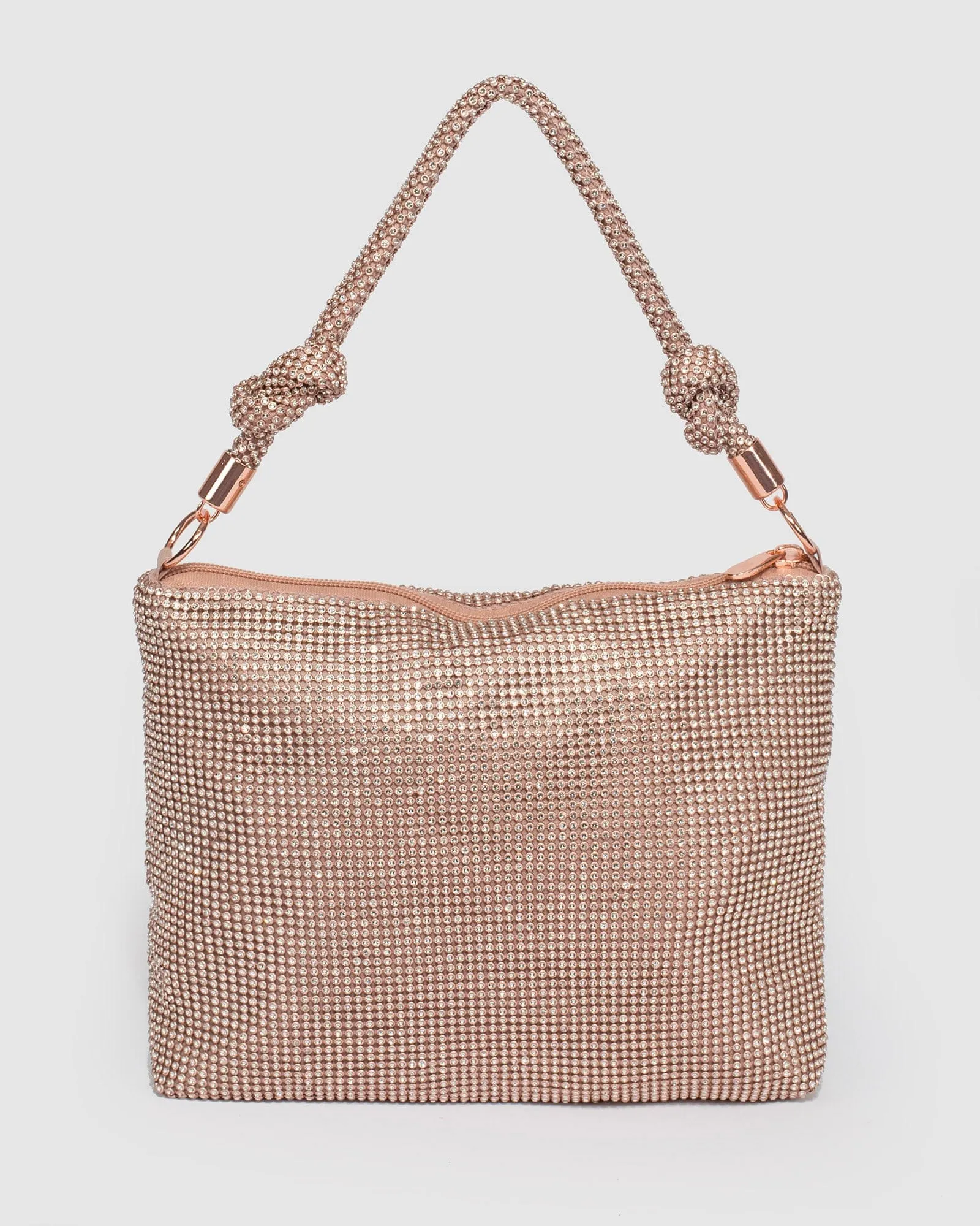 Rose Gold Rosanna Crystal Clutch Bag