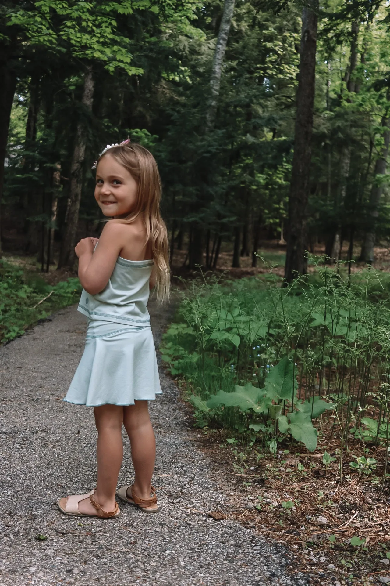 Sage Halter and Tennis Skirt