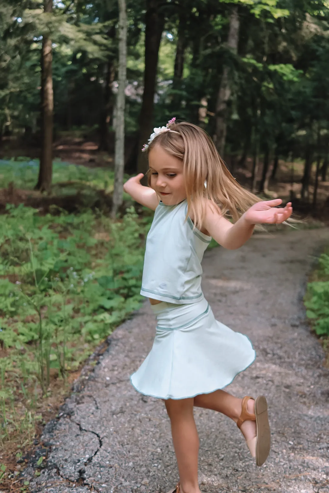 Sage Halter and Tennis Skirt