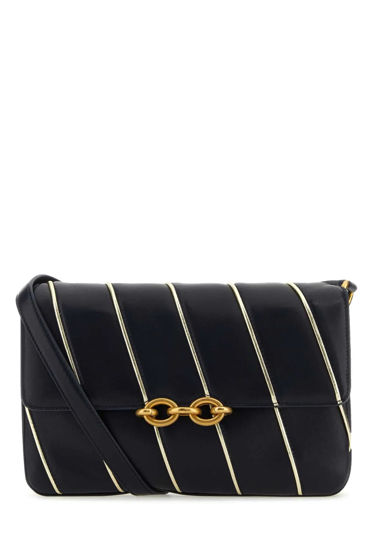 Saint Laurent Two Tone Leather Le Maillon Shoulder Bag