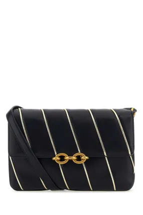 Saint Laurent Two Tone Leather Le Maillon Shoulder Bag