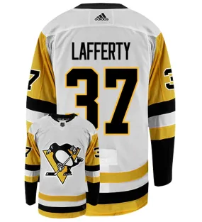 Sam Lafferty Pittsburgh Penguins Adidas Authentic Away NHL Hockey Jersey     