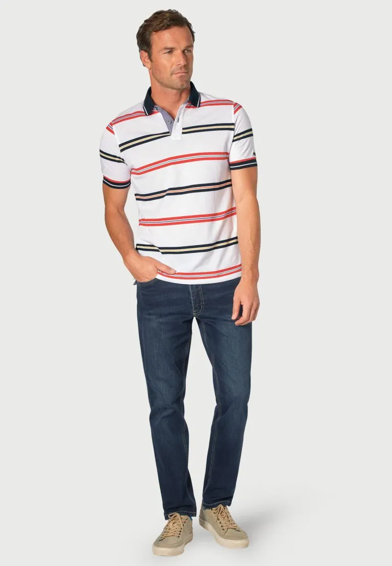 Sandham Cotton Pique Polo Shirt