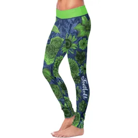 Seattle Flower Football Leggings