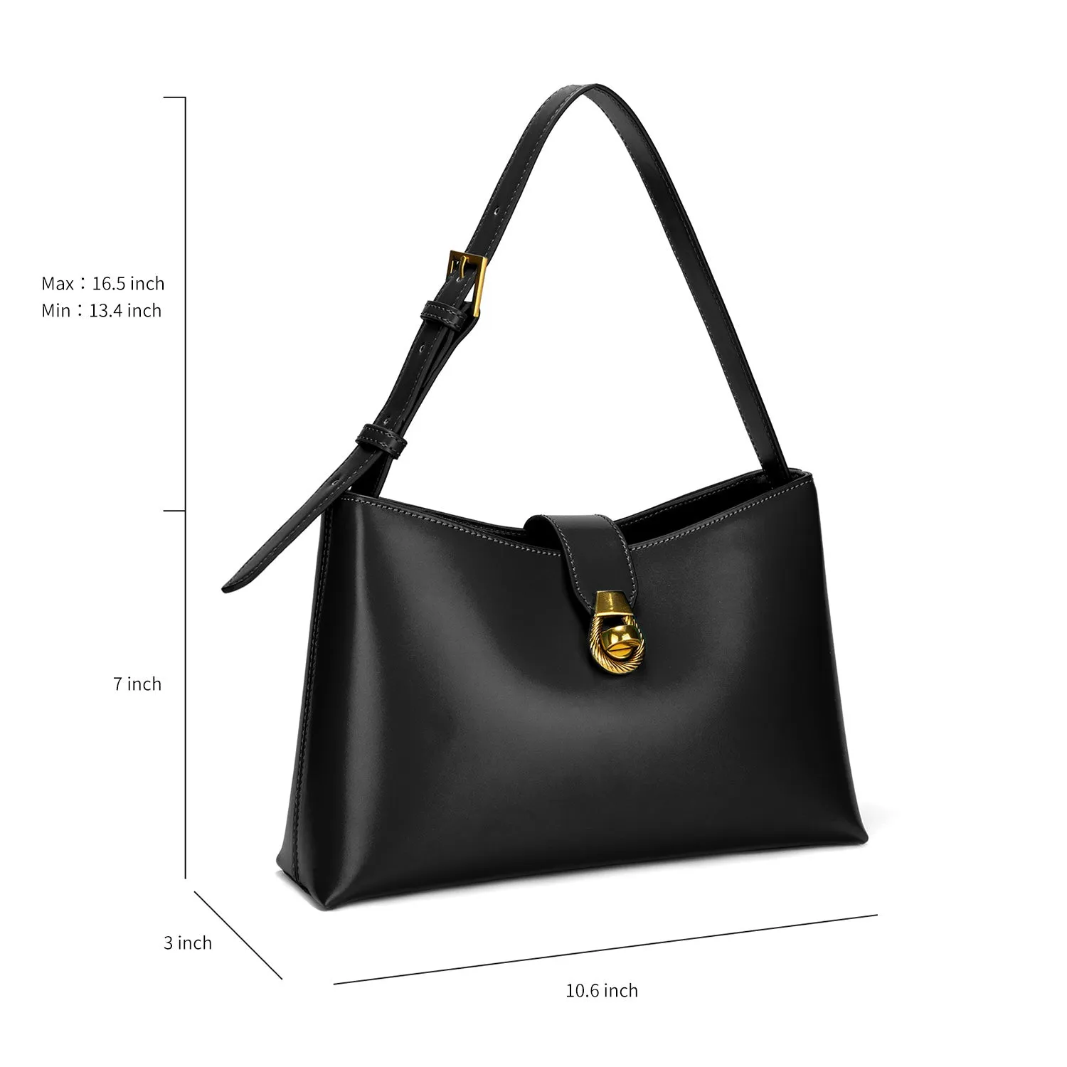 Siena Shoulder Bag Black