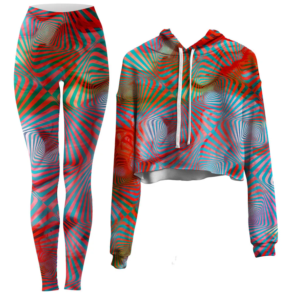 Solstice Crop Hoodie and Leggings Combo