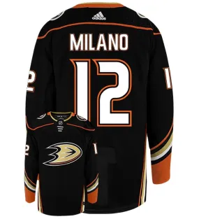 Sonny Milano Anaheim Ducks Adidas Authentic Home NHL Hockey Jersey     