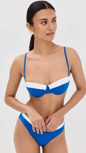 STAUD   Jo Balconette Bikini Top 