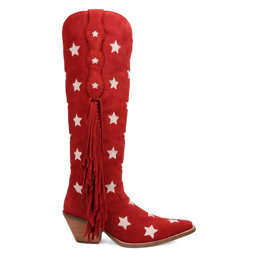 Super Star Fringe Snip Toe Cowboy Boots