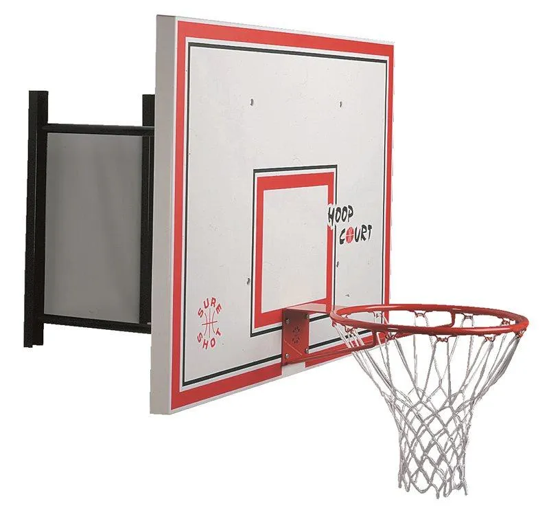 Sure Shot Rectangular Euro Wall Mount Basketball Unit